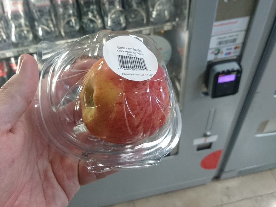 Apple plastic container